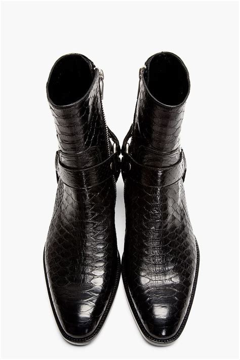 yves st laurent booties|saint laurent male boots snakeskin.